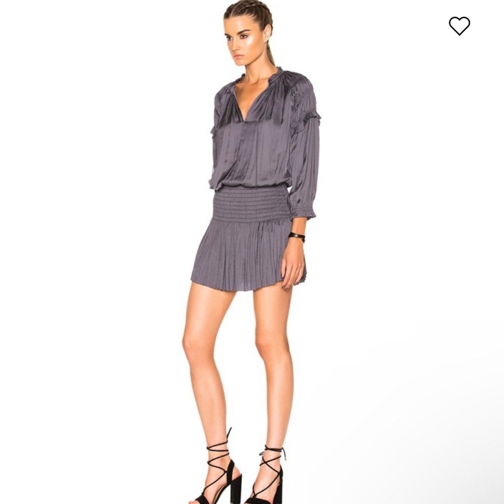 NWT Ulla Johnson Kiko Dress in Midnight Grey Size: US 4